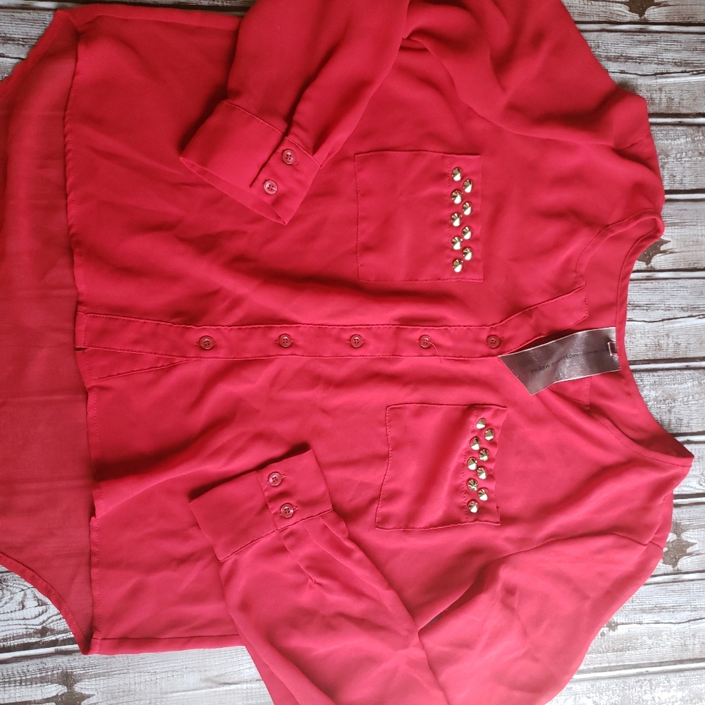 Moon Collection Red Blouse - Picture 2 of 5